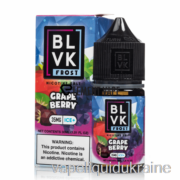 Vape Liquid Ukraine Grape Berry - BLVK Frost Salts - 30mL 50mg